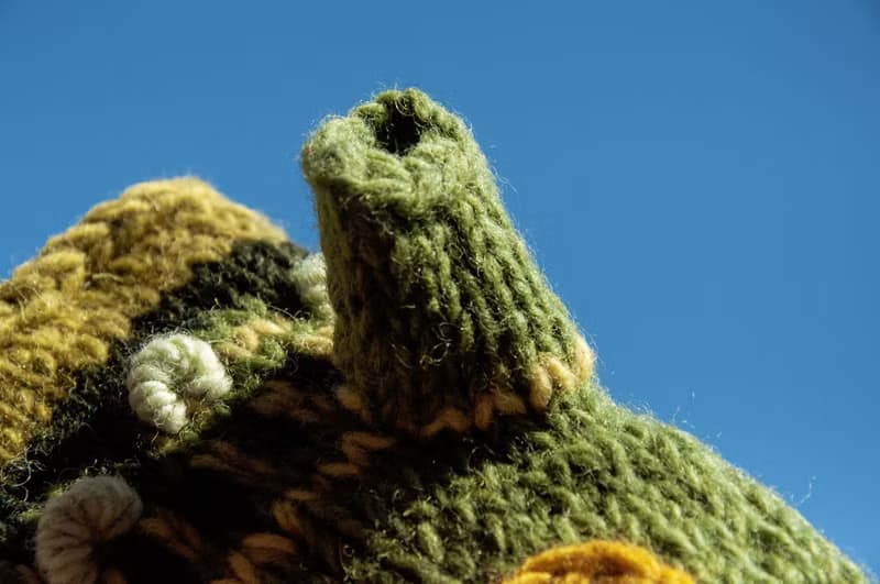 手織純羊毛針織手套/露趾手套/內刷毛手套/保暖手套-立體花朵刺繡