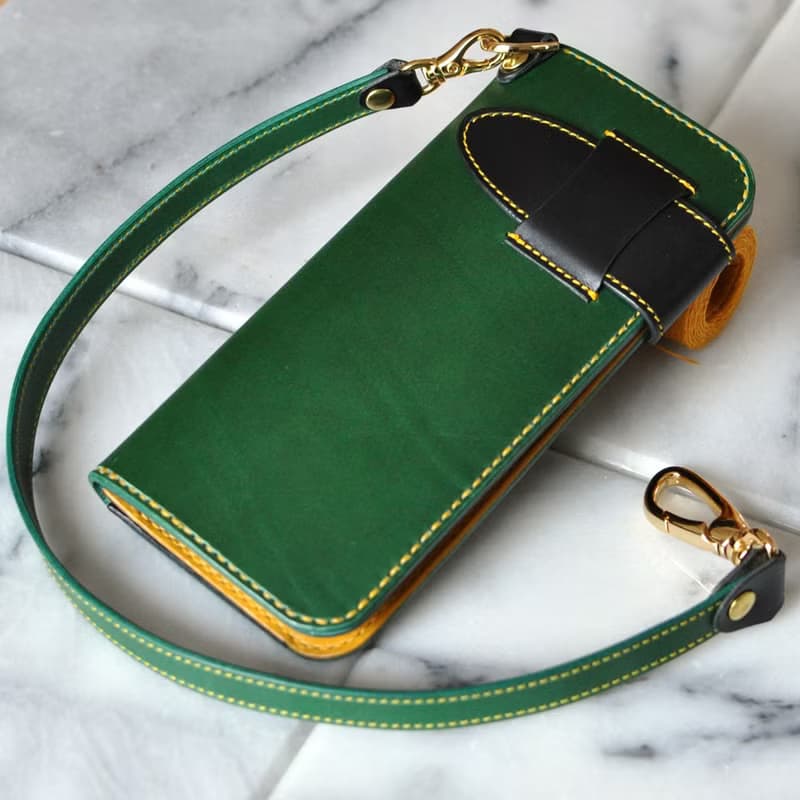 シンプルな長財布A　No.4　ブッテーロ