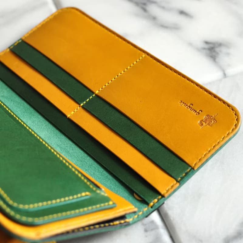 シンプルな長財布A　No.4　ブッテーロ