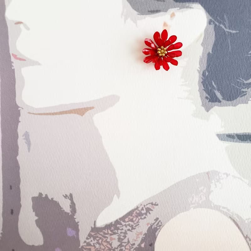 紅菊のピアスorイヤリング