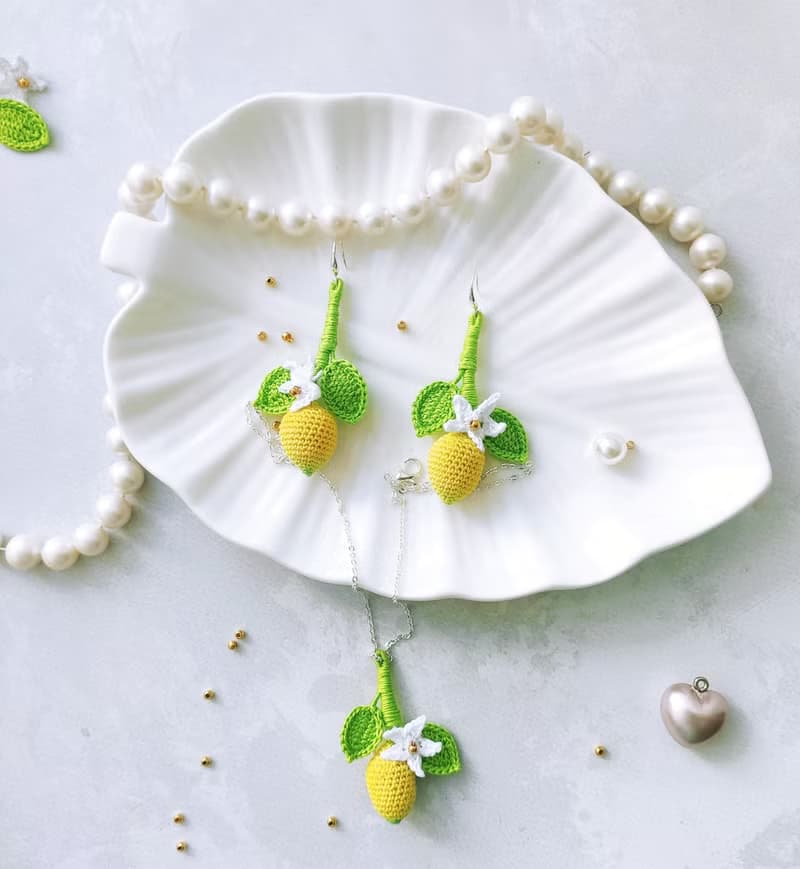 耳環 Lemon SET、吊墜 Lemon、手鍊 Lemon