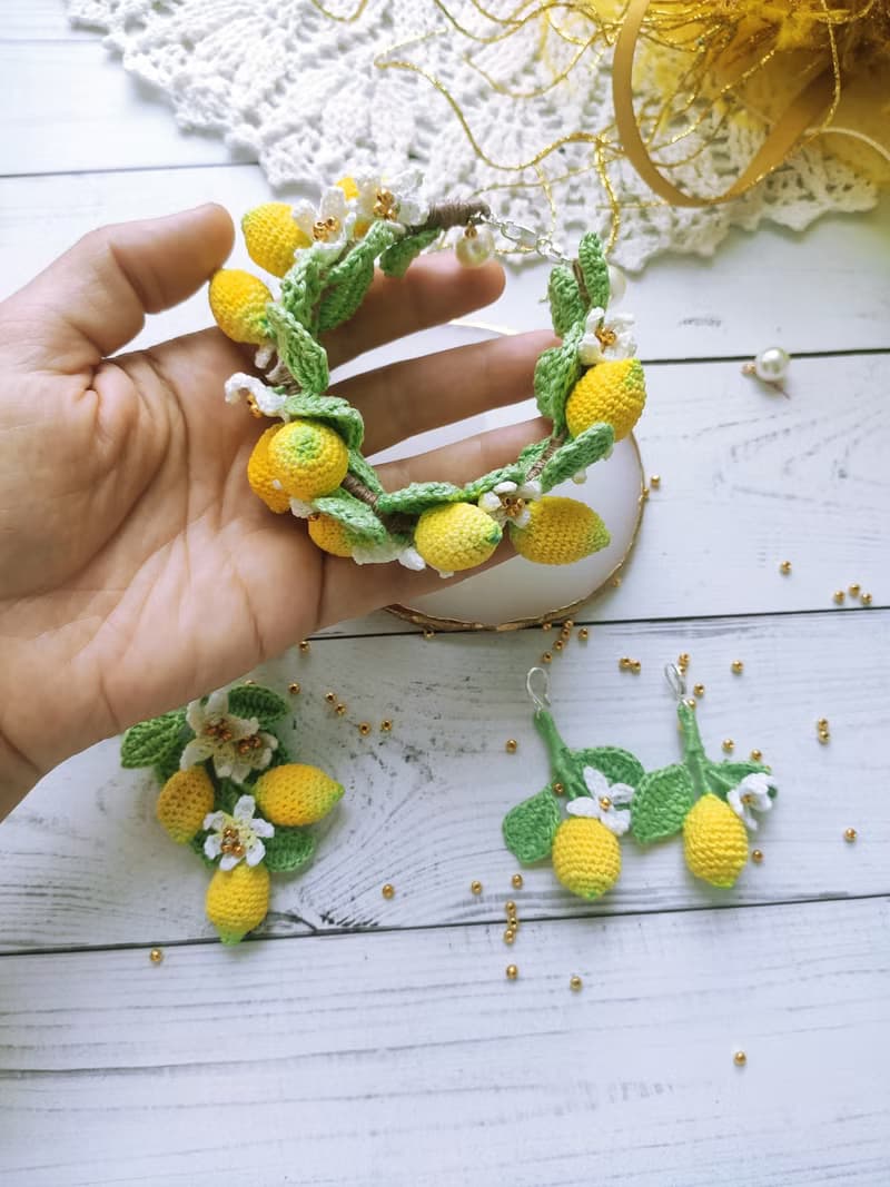 耳環 Lemon SET、吊墜 Lemon、手鍊 Lemon