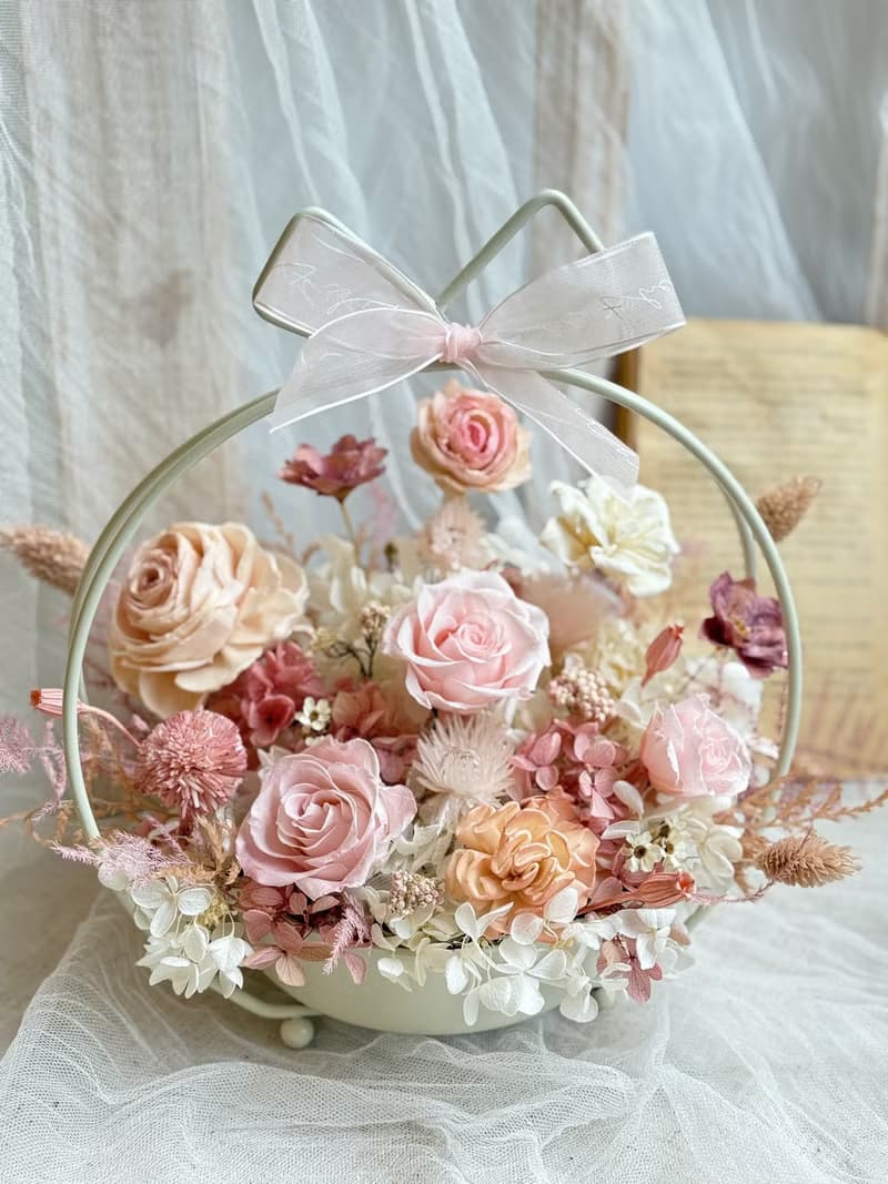 永生花 不凋花 乾燥花 擴香桌花 開幕禮 入厝禮 新居禮 新年