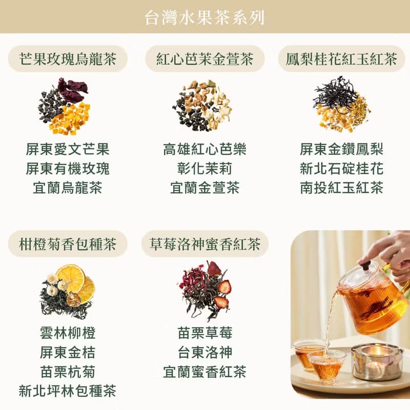 新手推薦水果茶組合【台灣水果茶體驗組 10入】真實無添加果茶