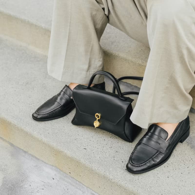 Mini Rococo Bag 玉米基純素皮革 手提包 斜背包 黑色