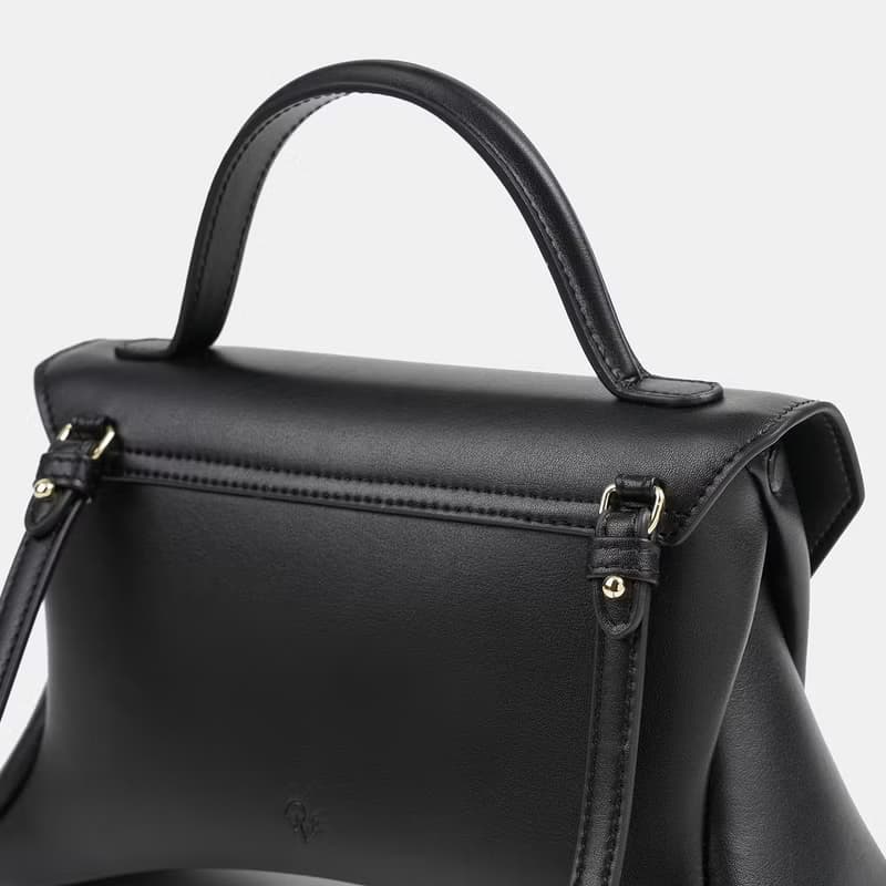 Mini Rococo Bag 玉米基純素皮革 手提包 斜背包 黑色