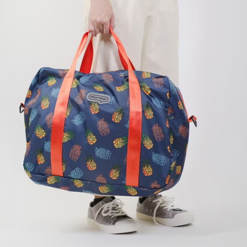 murmur 輕簡旅袋 (附斜背帶)│鳳梨 (藍)