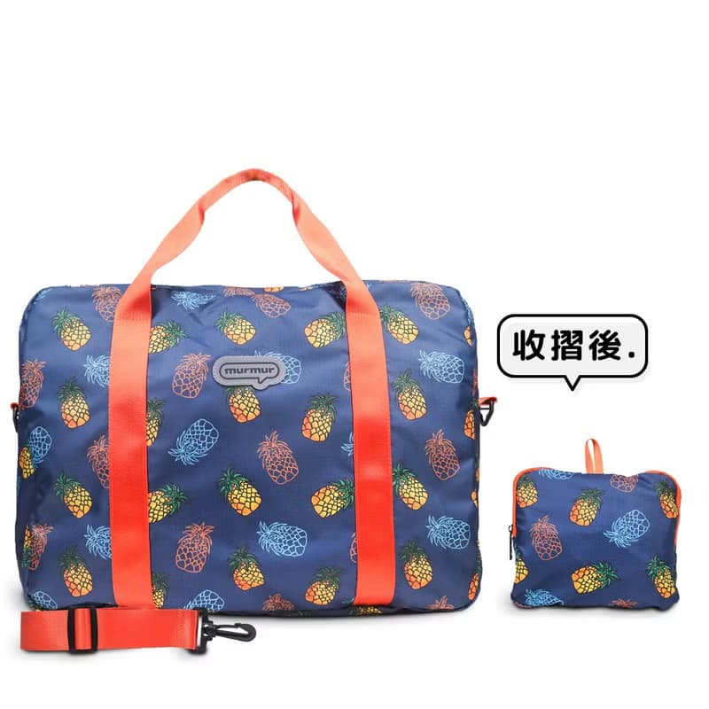 murmur 輕簡旅袋 (附斜背帶)│鳳梨 (藍)