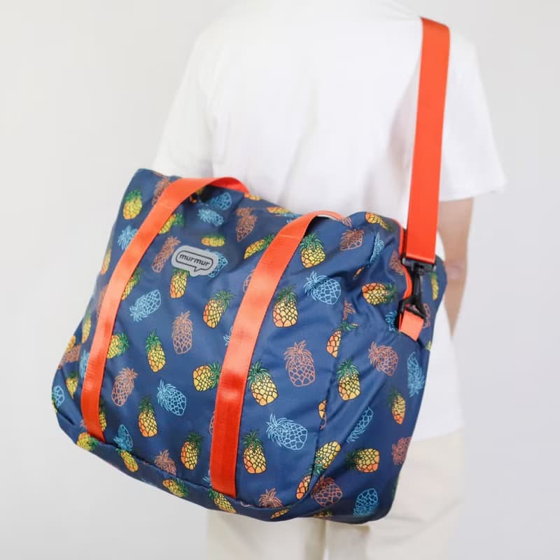 murmur 輕簡旅袋 (附斜背帶)│鳳梨 (藍)