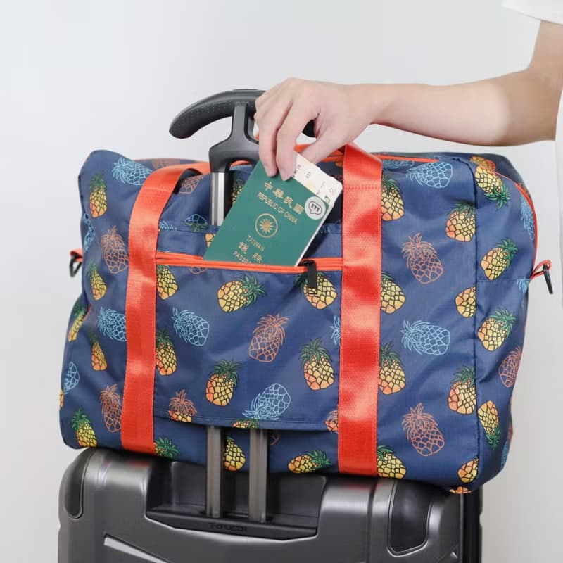 murmur 輕簡旅袋 (附斜背帶)│鳳梨 (藍)