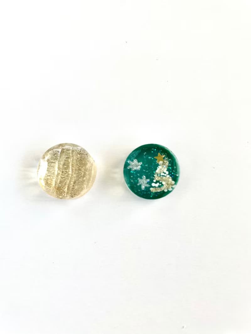 聖誕樹和瘸腿金耳環 綠色