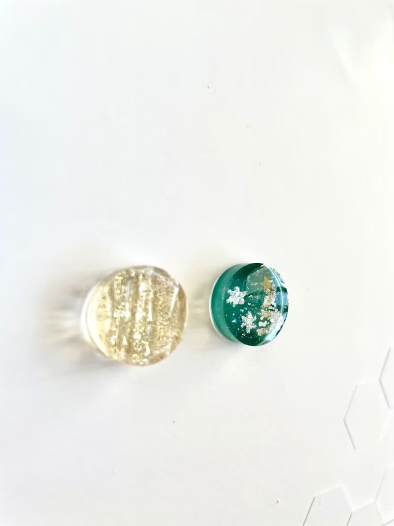 聖誕樹和瘸腿金耳環 綠色