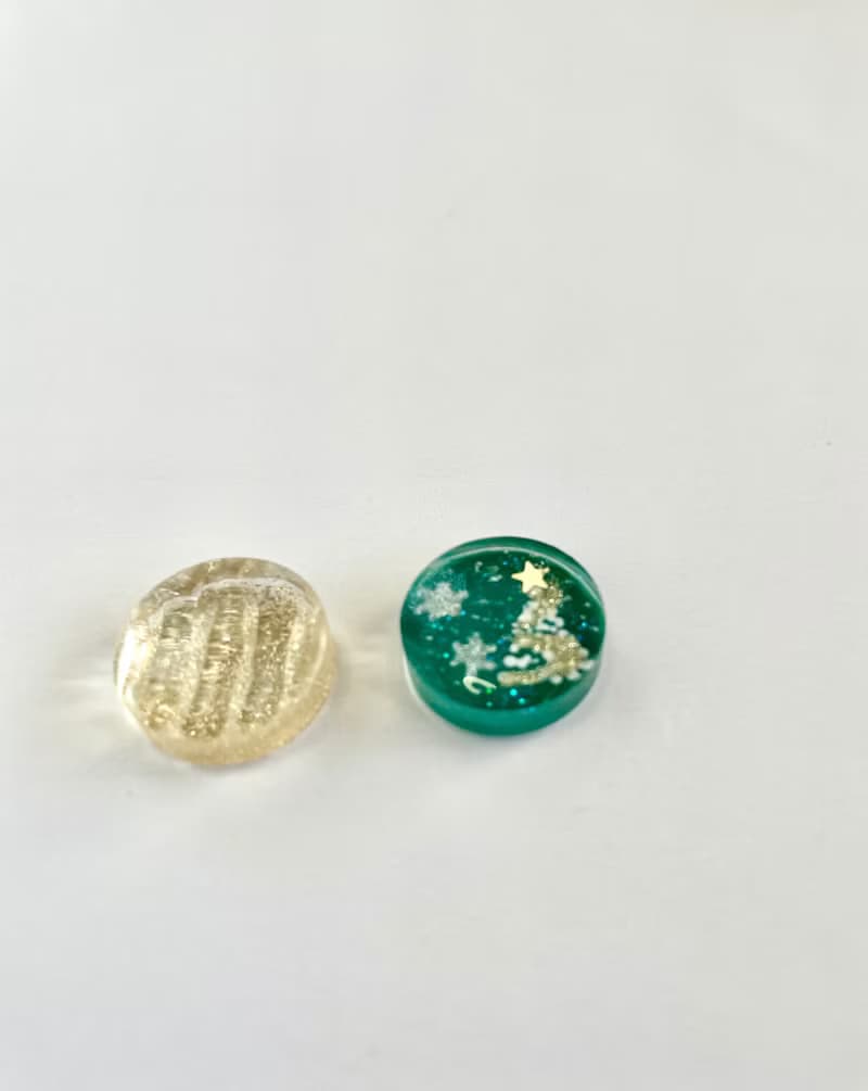 聖誕樹和瘸腿金耳環 綠色
