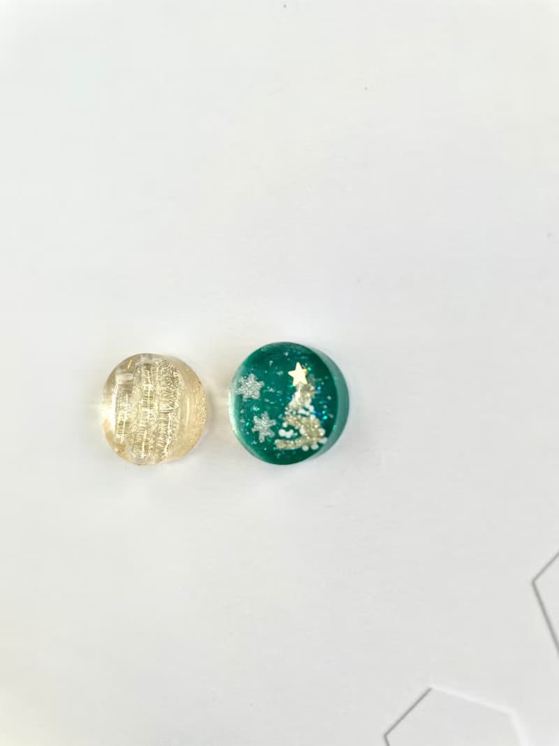 聖誕樹和瘸腿金耳環 綠色
