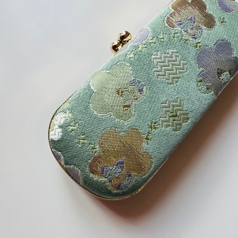 淺綠雛菊眼鏡盒/筆盒/首飾盒