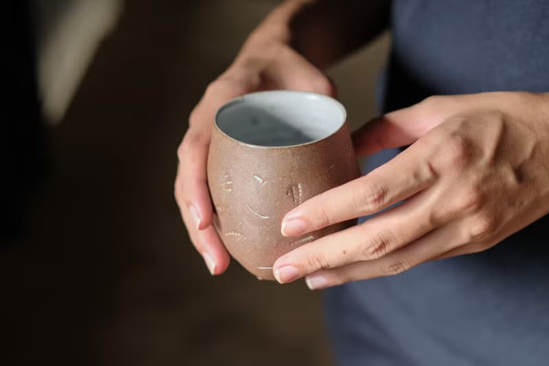 水杯 l 貝殼化石 l 陶杯