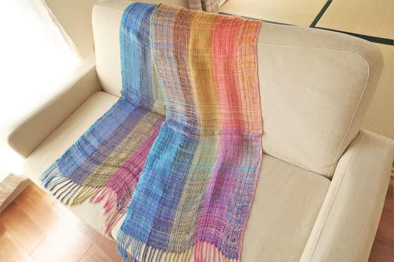 Wall Art　Sunset Over The Sea　Wall Decor　Tapestry　Shawl(L) 35 　silk　母親節　禮物　生日禮物
