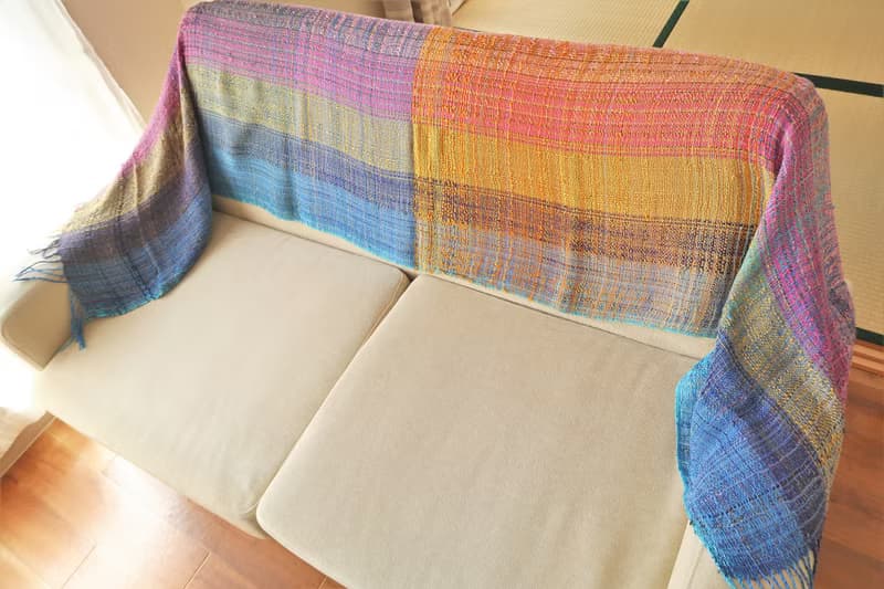 Wall Art　Sunset Over The Sea　Wall Decor　Tapestry　Shawl(L) 35 　silk　母親節　禮物　生日禮物