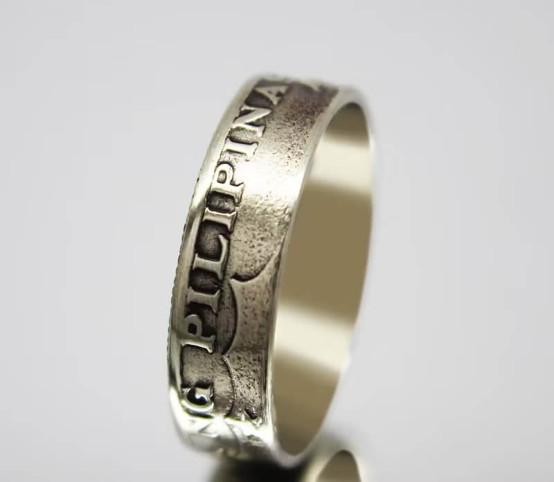 Philippines Coin Ring 25 Sentimos 1972 philippines peso ring filipino jewelry