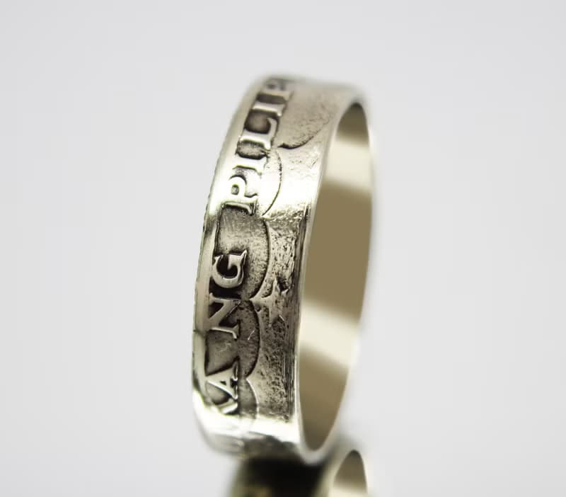 Philippines Coin Ring 25 Sentimos 1972 philippines peso ring filipino jewelry