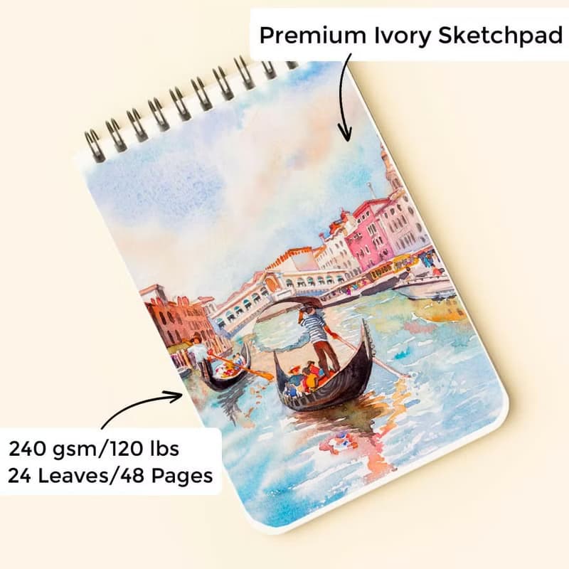 Viviva A5 Portable Paint Kit - Mess-Free, Compact & Creative Travel Art Supplies
