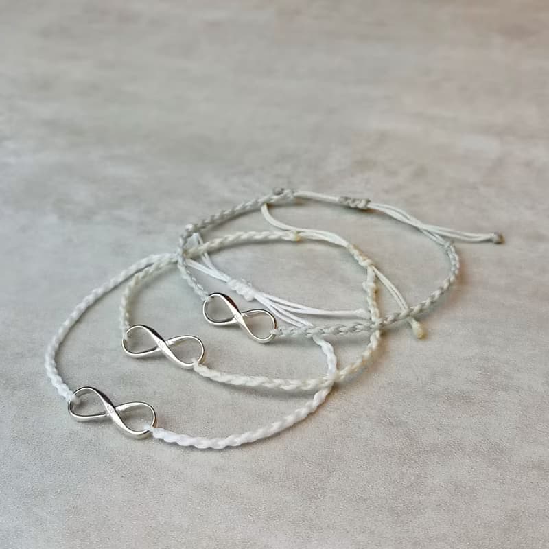 Infinity 無限印記手繩  姊妹禮物  純銀手繩 情人節禮物 TB052