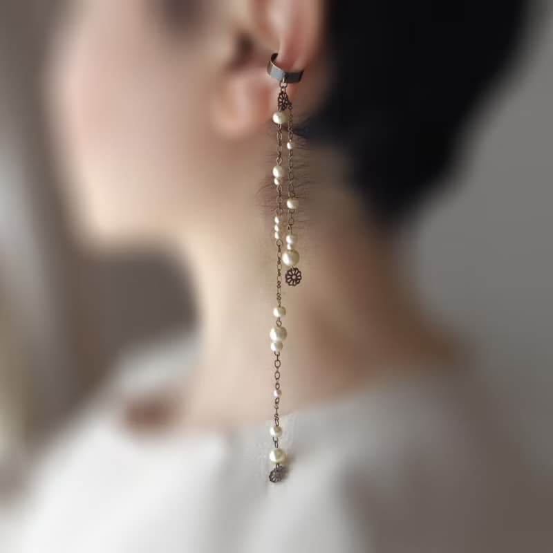 かたっぽイヤーカフ　ゆる、つらつら