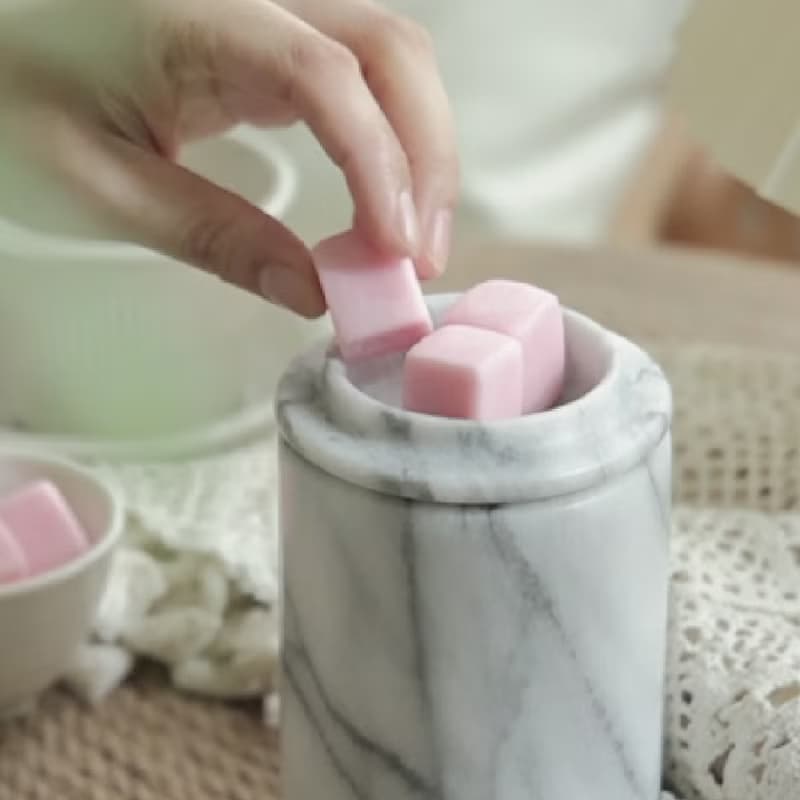 JEmarble大理石暖燭燈/香氛融燭燈【送香氛蠟燭】禮盒組