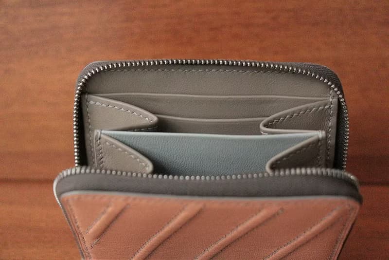 葉脈拉鍊短夾 － Vein small zipper wallet