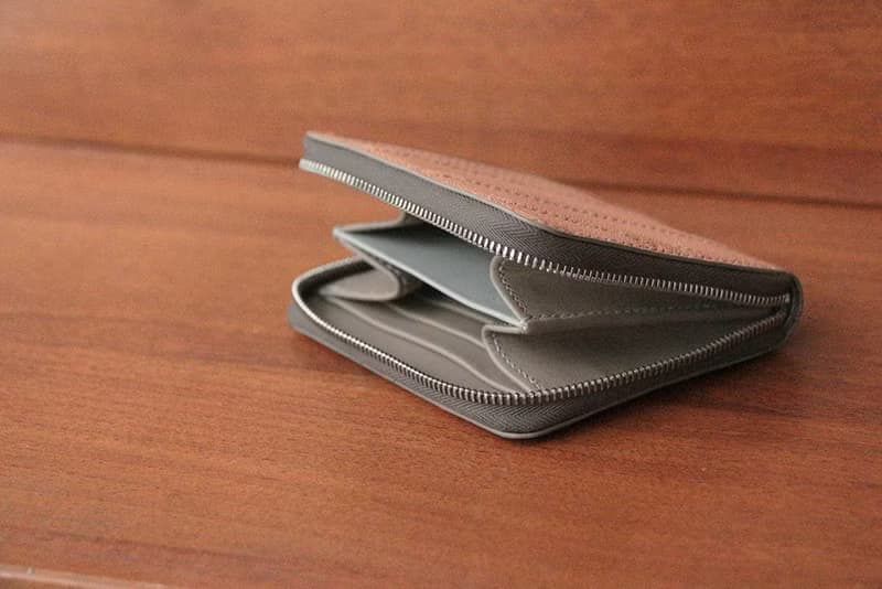 葉脈拉鍊短夾 － Vein small zipper wallet