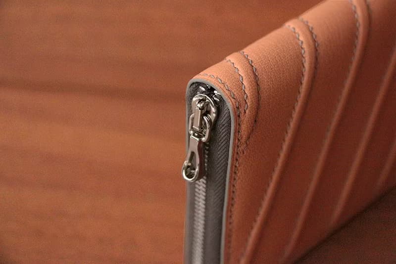 葉脈拉鍊短夾 － Vein small zipper wallet