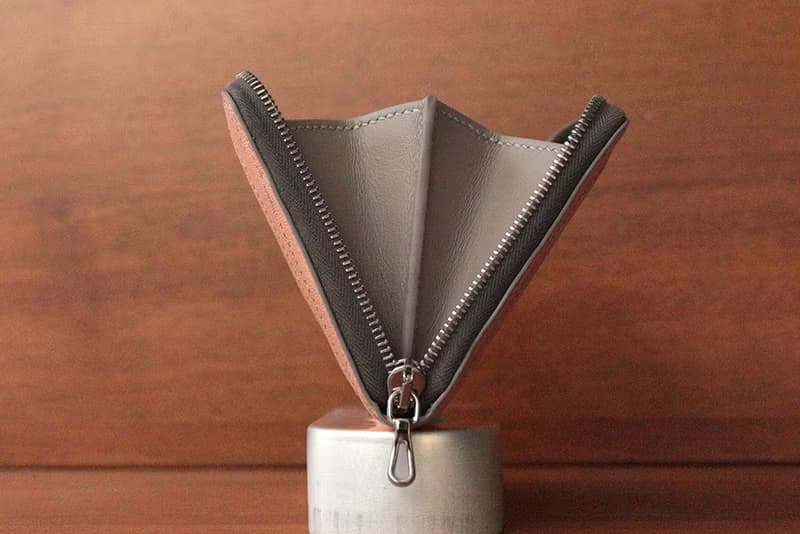 葉脈拉鍊短夾 － Vein small zipper wallet