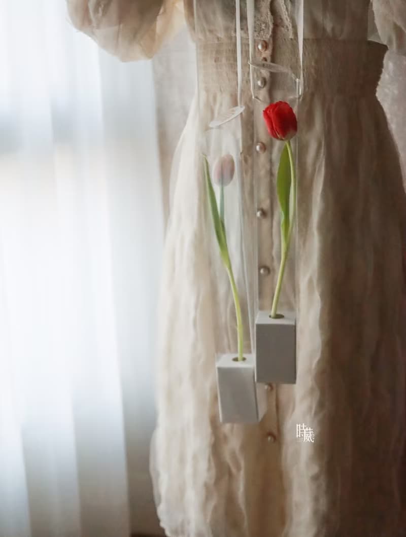 情人節限定 單朵 鬱金香 提盒 鮮花花束 /限台中地區