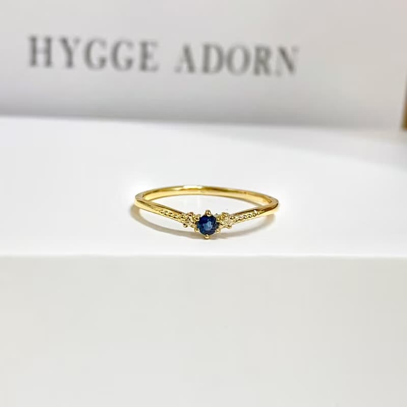 14K | 湛藍的海_戒指