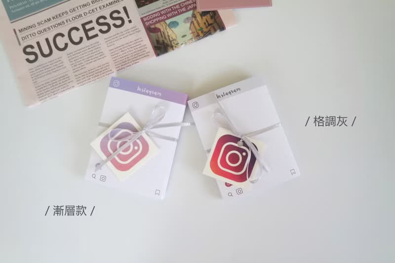 現貨 / IG Instagram 造型摺疊小冊－套裝禮盒組 / 生日 手工卡片