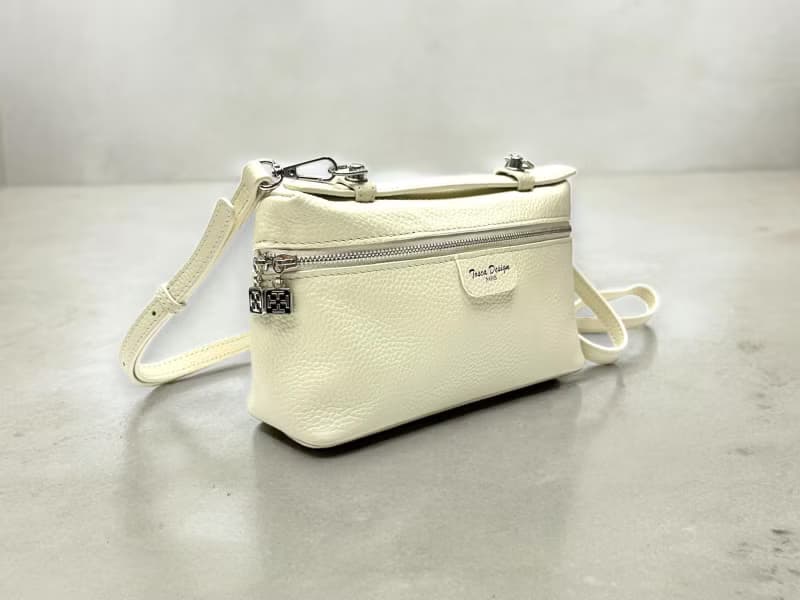 Tosca | Shiroi Zipper Bag - 卡套 斜孭包 手袋 手提袋 - 白