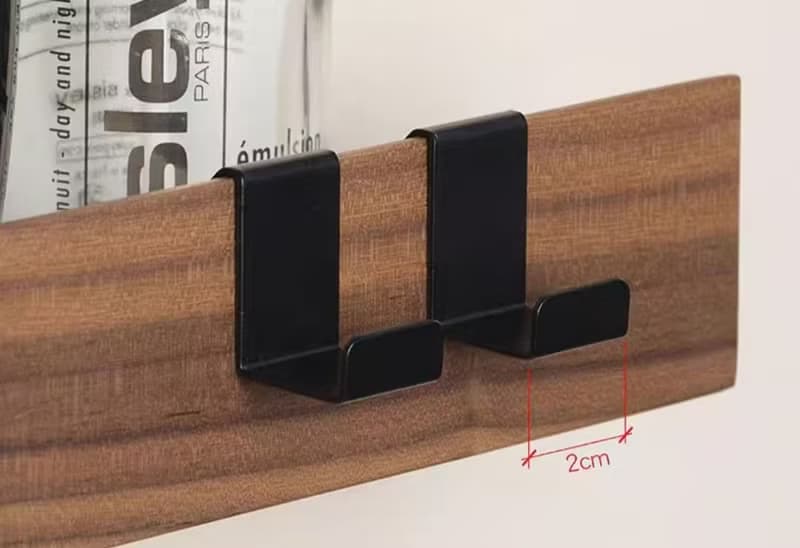 美妝護膚品收納架 浴室衛生間置物架 免釘安裝 胡桃木