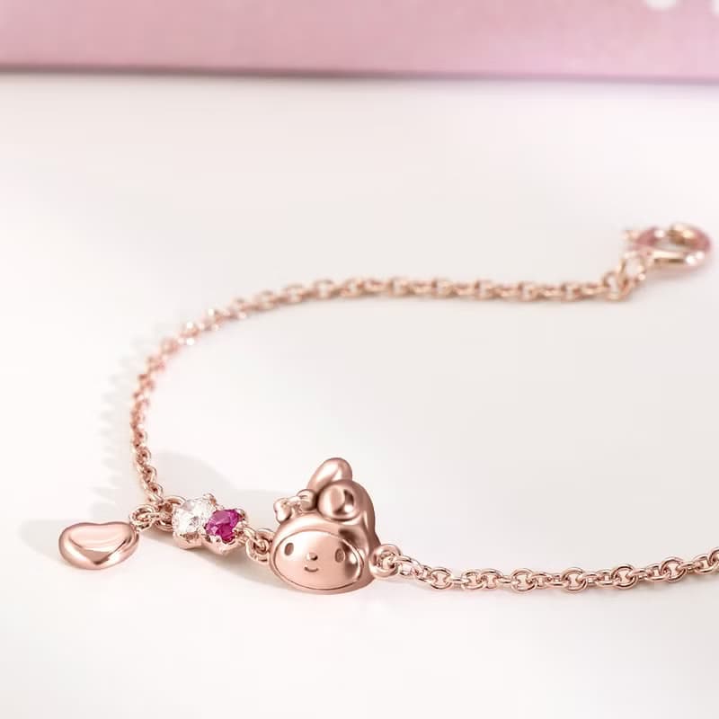 Small Gift for U系列-My Melody 美樂蒂禮物純銀手鍊