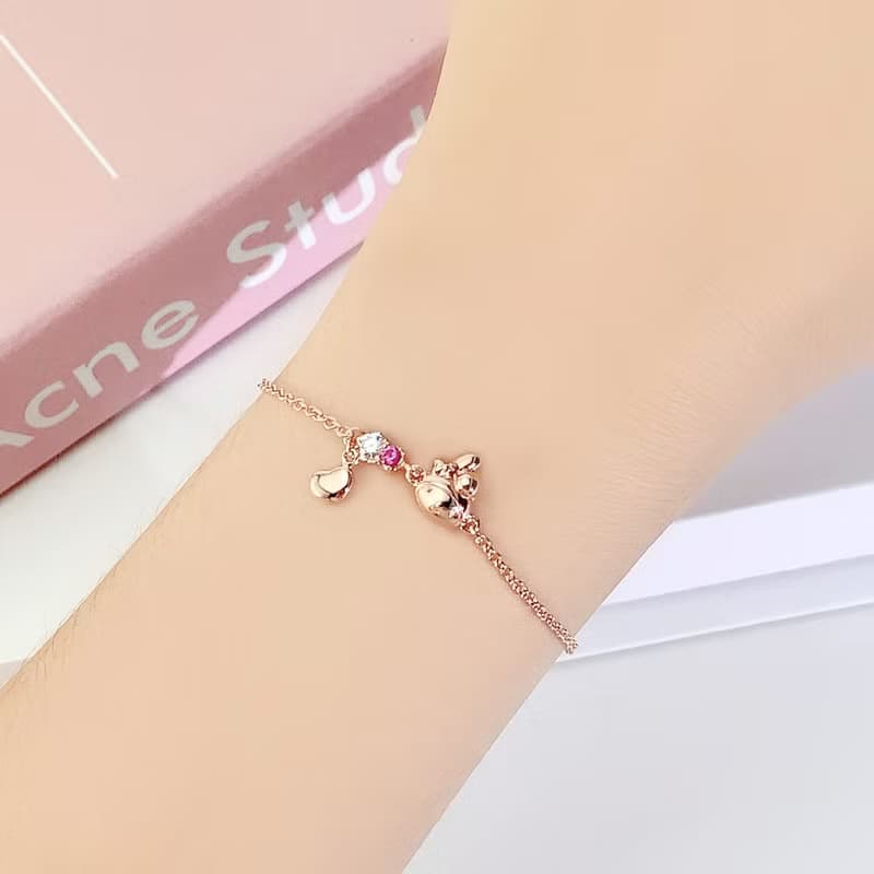 Small Gift for U系列-My Melody 美樂蒂禮物純銀手鍊