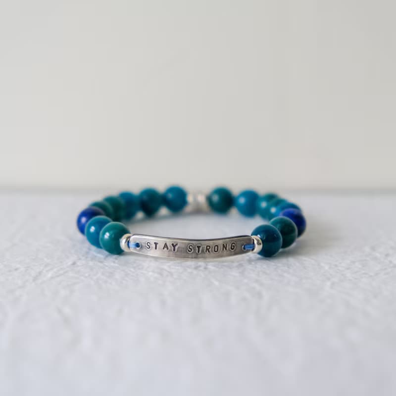 STAY STRONG 保持堅強 糖心瑪瑙 手鍊