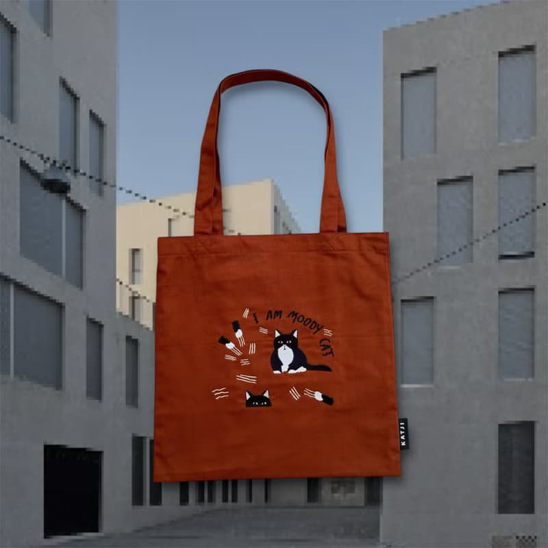 Tote Bag : Moody Cat