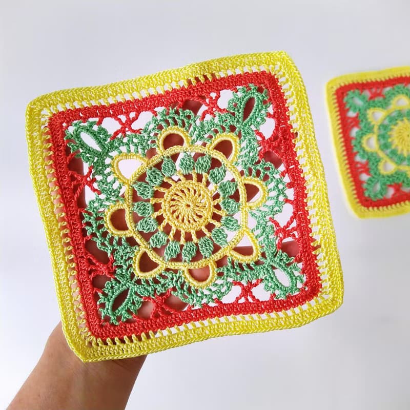 Coasters set of 2, Coasters for cups, Coasters square, 生日禮物, Doily lace coasters