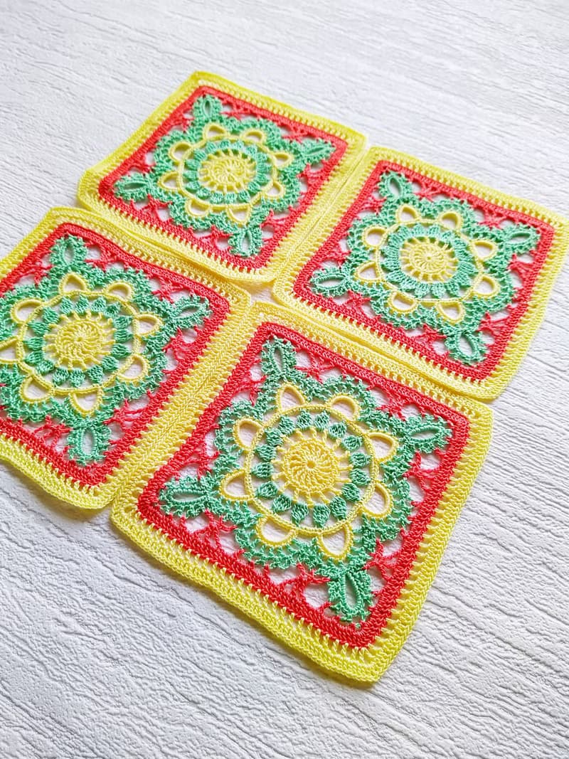Coasters set of 2, Coasters for cups, Coasters square, 生日禮物, Doily lace coasters