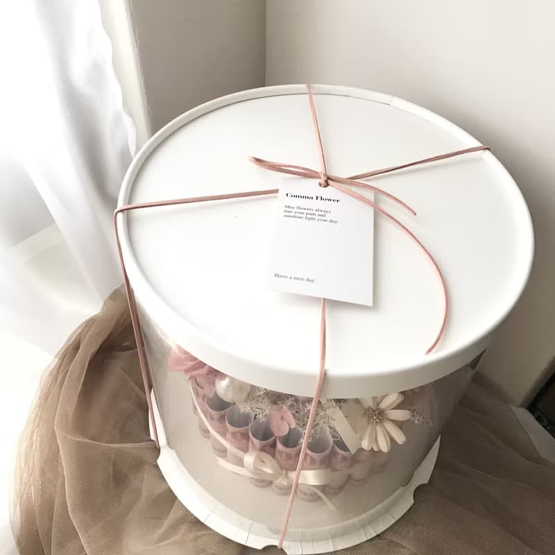 情人節有錢花兩層蛋糕 永生花鈔票 母親節父親節生日週年開幕禮物