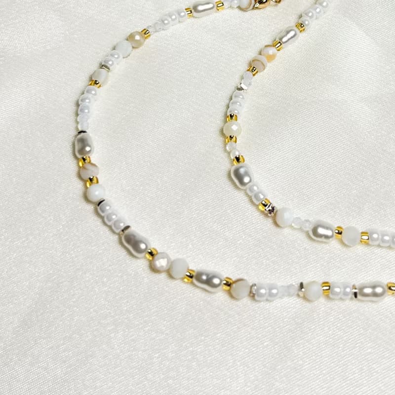 【 原創手作】微鉤小花 項鍊 手鍊 聖誕禮物 聖誕節 蕾絲 鉤針