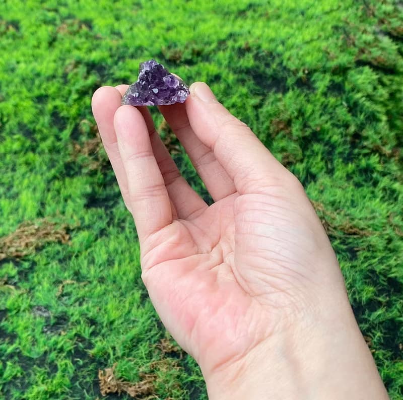 能量擺飾-天然原皮原礦山形紫晶簇 紫水晶 財運增智慧 快速出貨