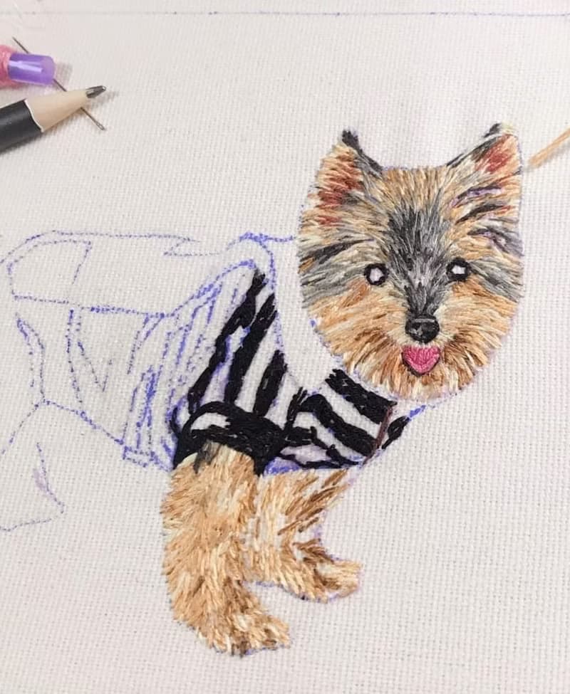 【專屬訂製禮】寵物刺繡框畫丨多尺寸訂製・企業貴賓禮・紀念贈禮