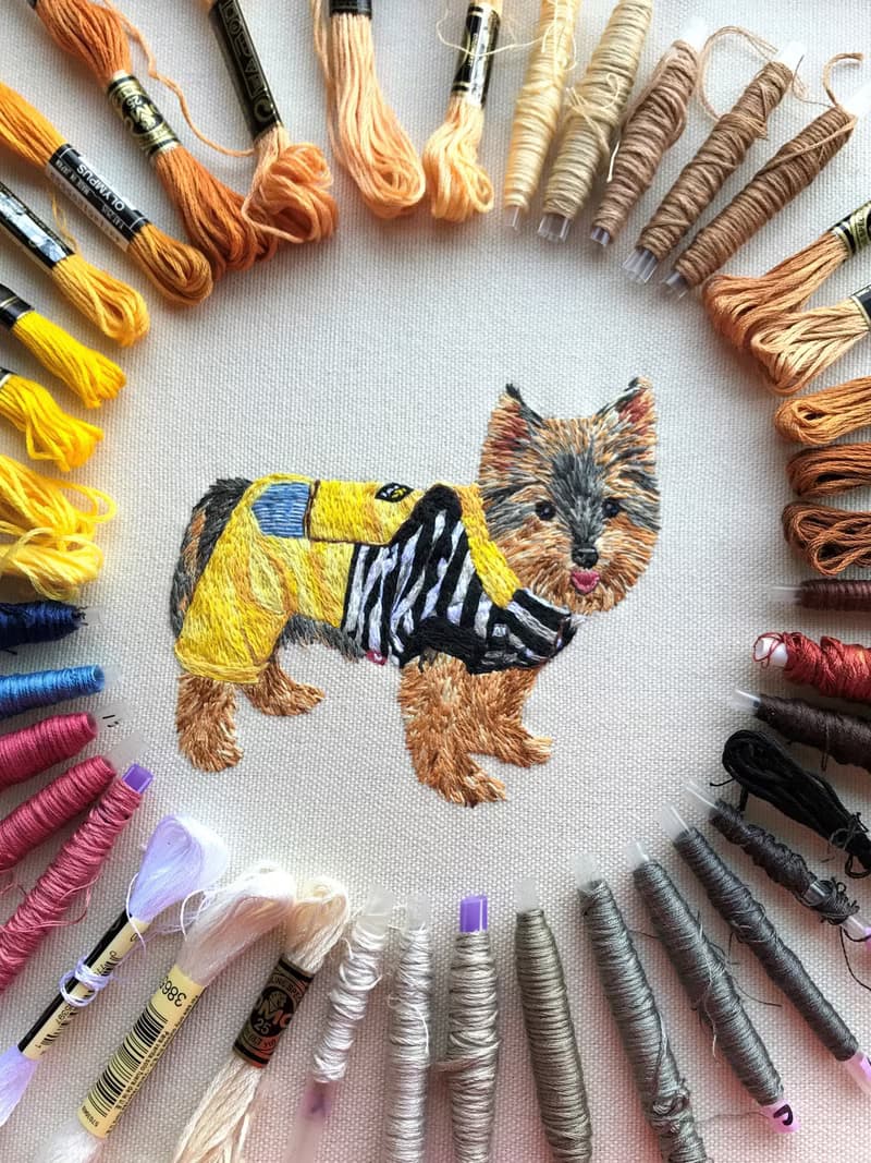 【專屬訂製禮】寵物刺繡框畫丨多尺寸訂製・企業貴賓禮・紀念贈禮