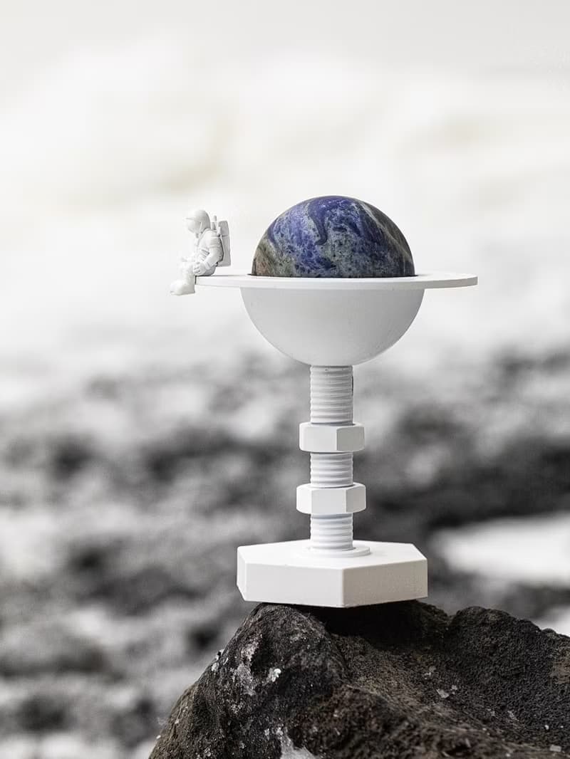 【福利品】太空人藍紋石星球發射台擴香石 野水