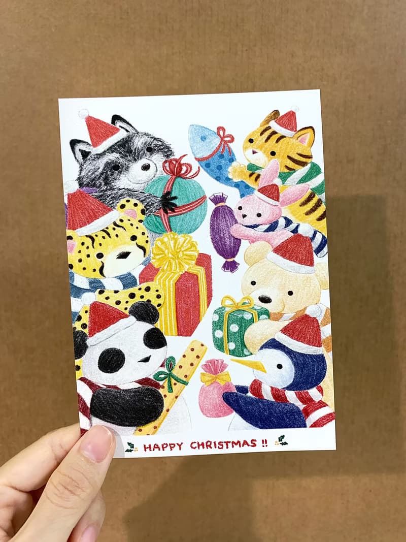交換禮物 聖誕明信片